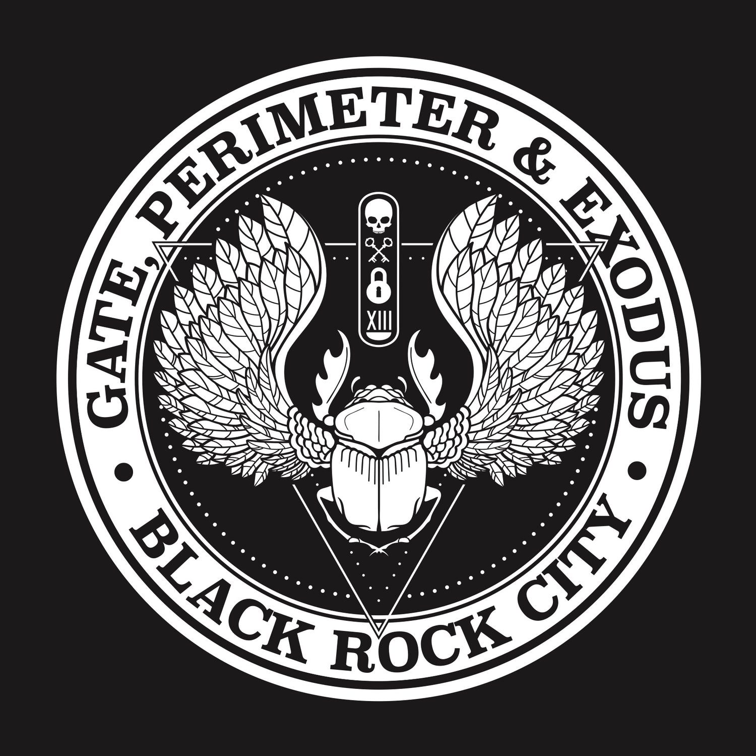 2019 Scarab with Wings (in a triangle in a circle)